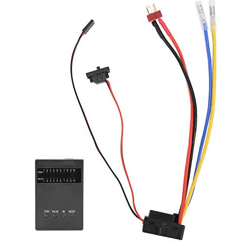 EVTSCAN 80A Electronic Speed ​​Controller Program Card bürstete ESC wasserdichte kompatible RC -Auto 1/8 1/10 von EVTSCAN