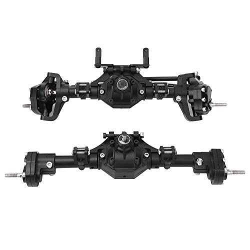 EVTSCAN Accessoire vorne mit Metall Vorderachse Verbessert Stabilitätskontrolle RC -Auto 313 mm Radstand Schwarz schwarz von EVTSCAN