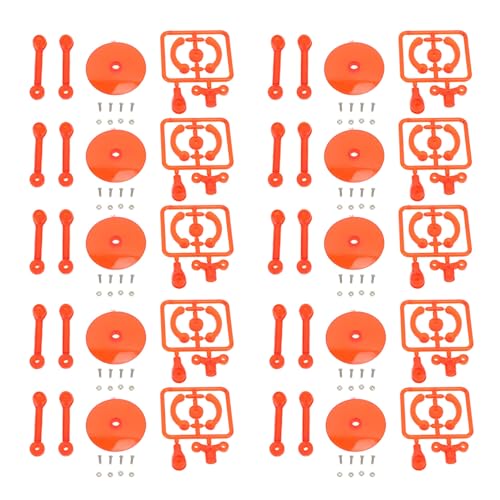 EVTSCAN Aktionsständer Kunststoff -Displayhalter Mini Puppenmodell unterstützen robuste Einflüsse für Anime -Figuren Anzeige (Transparent Red) von EVTSCAN