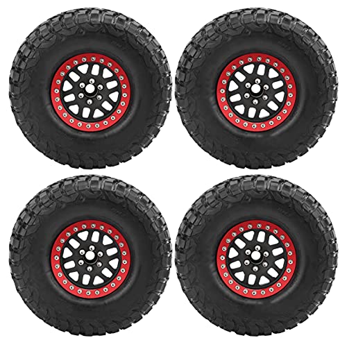 EVTSCAN Aluminium Legierung RC Auto Reifen Werkzeug Sturdy PRAKTISCH 2,2 IN Rad Haut 4. HSP AXIAL SCX10 D90 RC Auto ZUBEHÖR (Black) von EVTSCAN