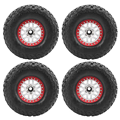 EVTSCAN Aluminium Legierung RC Auto Reifen Werkzeug Sturdy PRAKTISCH 2,2 IN Rad Haut 4. HSP AXIAL SCX10 D90 RC Auto ZUBEHÖR (White) von EVTSCAN