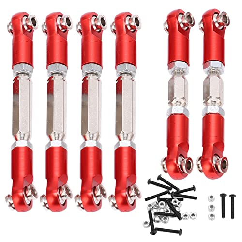 EVTSCAN Aluminium-Sturzschloss-Sturzverbindung, einstellbare Sturzverbindung mit Stangenenden, Upgrade-Teile, einfache Installation für ARRMA Senton 1/10 RC-Auto (Red) von EVTSCAN