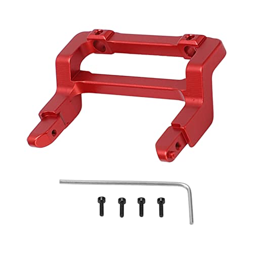 EVTSCAN Aluminium vordere Stoßfänger -Mount -Kit für RC -Auto -Upgrade Ersatz 1/24 Skalierter Axial Scx24 Fernbedienungsfahrzeug (Red) von EVTSCAN