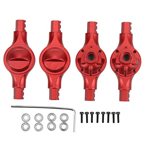 EVTSCAN Aluminiumlegierung Austauschbarer RC -Achsengehäuse -Häuser -Hülle Verbesserte Leistung für Jimny Xmykc01CM 1/16 RC Car (Red) von EVTSCAN
