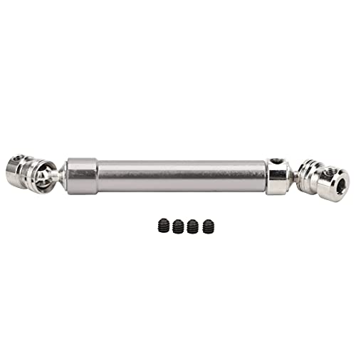 EVTSCAN Aluminiumlegierung Einstellbarer Sechskantantriebswelle -Zubehör für 1/10 RC -Auto Crawler Truck Hop hoch (Grey) von EVTSCAN