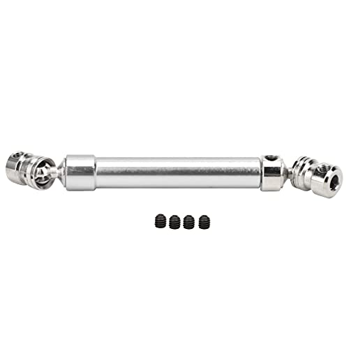 EVTSCAN Aluminiumlegierung Einstellbarer Sechskantantriebswelle -Zubehör für 1/10 RC -Auto Crawler Truck Hop hoch (Silver) von EVTSCAN