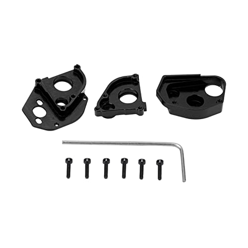 EVTSCAN Aluminiumlegierung Getriebeschalenschale Abdeckung Leicht für axiale SCX24 1/24 RC -Auto -Upgrade -Zubehör (Black) von EVTSCAN