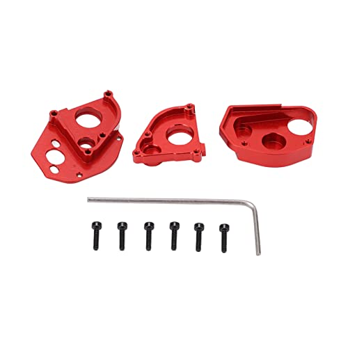 EVTSCAN Aluminiumlegierung Getriebeschalenschale Abdeckung Leicht für axiale SCX24 1/24 RC -Auto -Upgrade -Zubehör (Red) von EVTSCAN