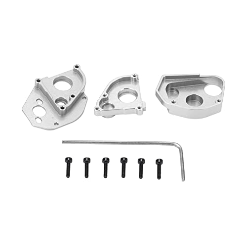 EVTSCAN Aluminiumlegierung Getriebeschalenschale Abdeckung Leicht für axiale SCX24 1/24 RC -Auto -Upgrade -Zubehör (Silver) von EVTSCAN