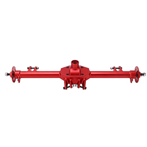 EVTSCAN Aluminiumlegierung Hinterachergehäuse RC Ersatzteile Starke lenkbare Verknüpfungsbaugruppe für Losi Baja Rey 1/10 RC -LKW (Red) von EVTSCAN