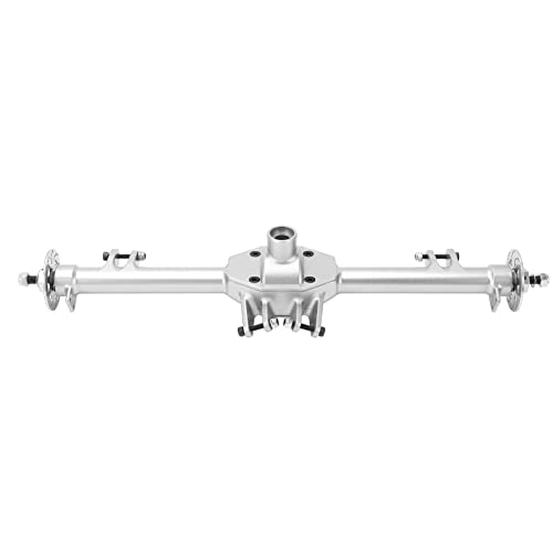 EVTSCAN Aluminiumlegierung Hinterachergehäuse RC Ersatzteile Starke lenkbare Verknüpfungsbaugruppe für Losi Baja Rey 1/10 RC -LKW (Silver) von EVTSCAN
