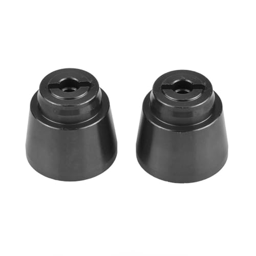 EVTSCAN Aluminiumlegierung Hinterrad Hex Hub -Adapter Präzision CNC Bearbeitung Hochsimuliertes Zubehör für Axial Rock Racer 90026 RC -Auto (AX31011BL Black) von EVTSCAN