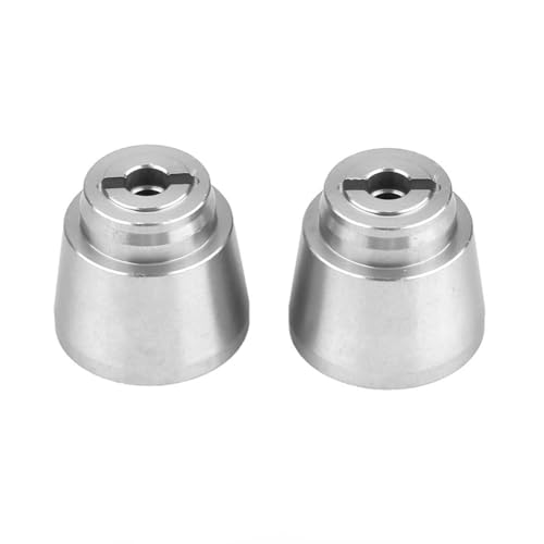 EVTSCAN Aluminiumlegierung Hinterrad Hex Hub -Adapter Präzision CNC Bearbeitung Hochsimuliertes Zubehör für Axial Rock Racer 90026 RC -Auto (AX31011S Silver) von EVTSCAN