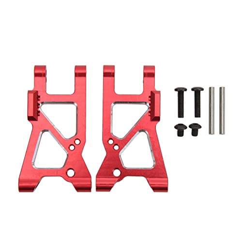 EVTSCAN Aluminiumlegierung Hinterradaufhängungsarm Hochleistungsersatzteile 4 Tec 2.0 3.0 C8 1/10 Onroad-Auto (Red) von EVTSCAN
