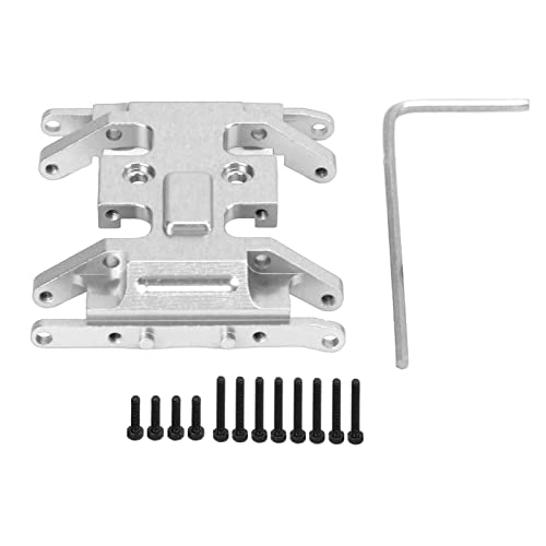 EVTSCAN Aluminiumlegierung Hochfestes CNC -Bearbeitung mittlerer Getriebeplatte für RC -Autozubehör AXIAL SCX24 (Silver S) von EVTSCAN