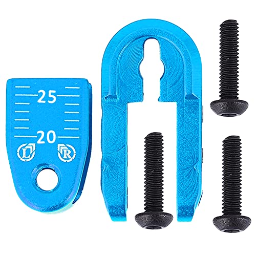EVTSCAN Aluminiumlegierung Hochfestes Lenkarm 24T -Zähne für RC -Auto -Kompakt und 1/8 1/10 SCX10 HPI (Blue (N10308B)) von EVTSCAN