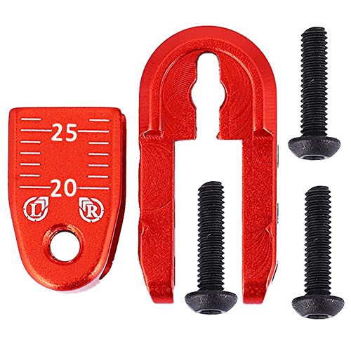 EVTSCAN Aluminiumlegierung Hochfestes Lenkarm 24T -Zähne für RC -Auto -Kompakt und 1/8 1/10 SCX10 HPI (Red (N10308R)) von EVTSCAN