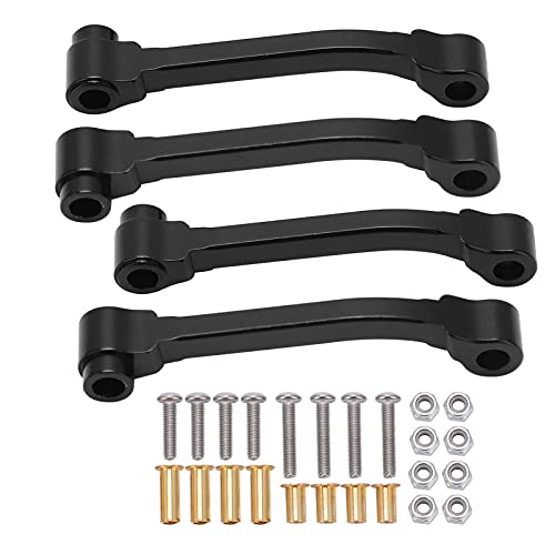 EVTSCAN Aluminiumlegierung Radius Arm Link Kit R620 Man TGX 1/14 Traktor -LKW -RC -Zubehör für eine verbesserte Leistung (Black) von EVTSCAN