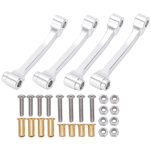 EVTSCAN Aluminiumlegierung Radius Arm Link Kit R620 Man TGX 1/14 Traktor -LKW -RC -Zubehör für eine verbesserte Leistung (Silver) von EVTSCAN