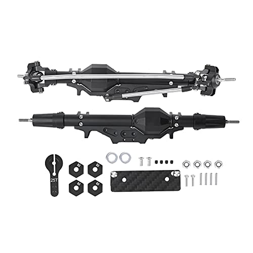 EVTSCAN Aluminiumlegierung Starke RC -Achse für axiale Wraith -Kontrollauto Schwarz Silber (Black) von EVTSCAN