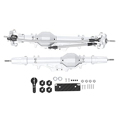 EVTSCAN Aluminiumlegierung Starke RC -Achse für axiale Wraith -Kontrollauto Schwarz Silber (Silver) von EVTSCAN