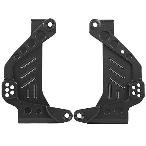 EVTSCAN Aluminiumlegierung Stoßfängerhalter vorne Suspensionsklasse RC -Autozubehör schwarzes rotes Silber für axiale SCX10 III AX103007 RC -Auto (Black) von EVTSCAN