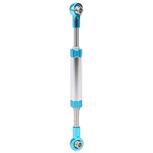 EVTSCAN Aluminiumlegierung einstellbare Servolenker Lenkverbindungsstange Hydraulikstil für Fernbedienungsauto Axial SCX10 Redcat Gen8 Silber Blau (90-96mm) von EVTSCAN