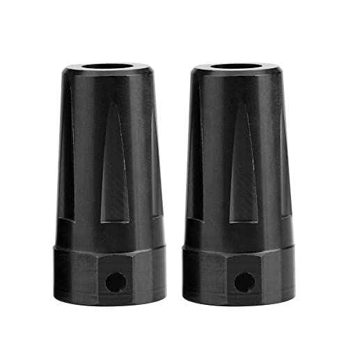 EVTSCAN Aluminiumlegierung hinten gerade Achsenadapter Starker dauerhafter RC -Teil für axiale AX90056 (AX30789BL Black) von EVTSCAN