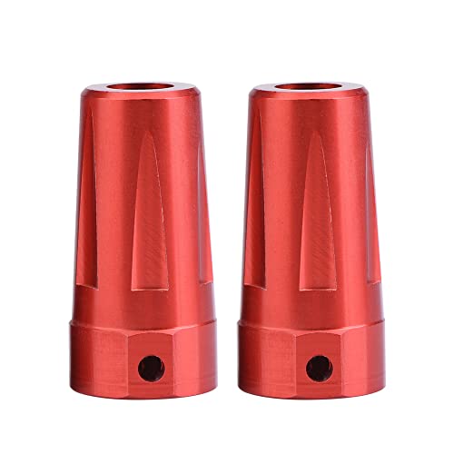 EVTSCAN Aluminiumlegierung hinten gerade Achsenadapter Starker dauerhafter RC -Teil für axiale AX90056 (AX30789R Red) von EVTSCAN