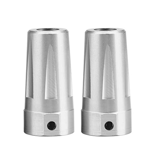 EVTSCAN Aluminiumlegierung hinten gerade Achsenadapter Starker dauerhafter RC -Teil für axiale AX90056 (AX30789S Silver) von EVTSCAN