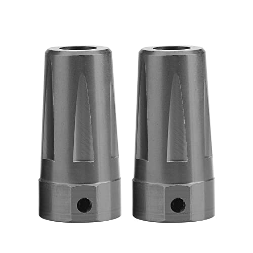 EVTSCAN Aluminiumlegierung hinten gerade Achsenadapter Starker dauerhafter RC -Teil für axiale AX90056 (AX30789T Titanium Grey) von EVTSCAN