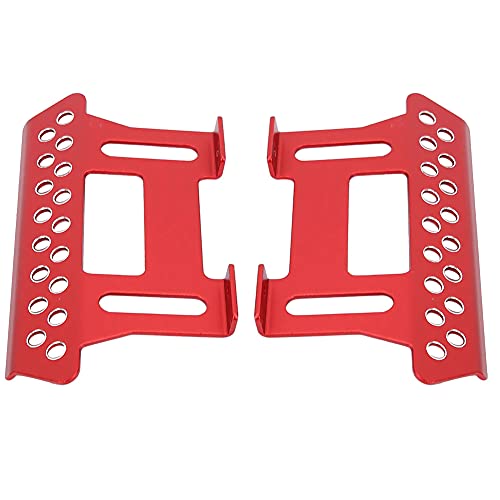EVTSCAN Aluminiumlegierung hochwertiger Seitenfuß -Pedalplatte für SCX10 1/10 RC -Auto für RC -Auto -Pedalplatte geeignet (Red) von EVTSCAN