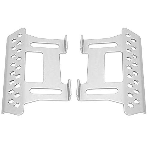 EVTSCAN Aluminiumlegierung hochwertiger Seitenfuß -Pedalplatte für SCX10 1/10 RC -Auto für RC -Auto -Pedalplatte geeignet (Silver) von EVTSCAN