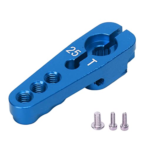 EVTSCAN Aluminiumlegierung stabil Verstellbarer RC -Auto -Servohörner 25T für 1/10 RC -Autos Universal (Blue) von EVTSCAN