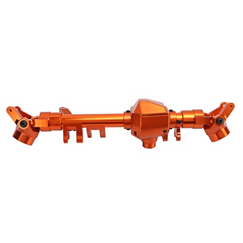 EVTSCAN Aluminiumlegierung verbessert das RC -Frontachse -Gehäuse für axiales SCX6 1/6 RC -Auto (Orange) von EVTSCAN
