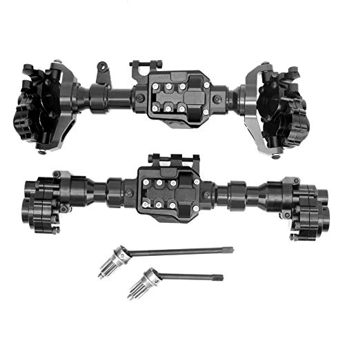 EVTSCAN Aluminiumlegierung vordere Heck -Portalachse für 4 Leichtes Design RC Accessoire (Black) von EVTSCAN