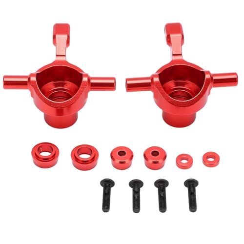 EVTSCAN Aluminiumlegierung vordere Knöchelarme eingerichtetes Upgrade Knöchelarme TT02 Fernbedienungsauto Teile (Red) von EVTSCAN