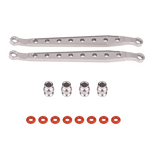 EVTSCAN Aluminiumlegierung vorne/hinten unter dem unteren Chassis -Verknüpfung Präzision CNC -Bearbeitung Einfach Installation für Axial Wraith AX90056 RC -Auto (Ax30792t Titaniumgrau) von EVTSCAN