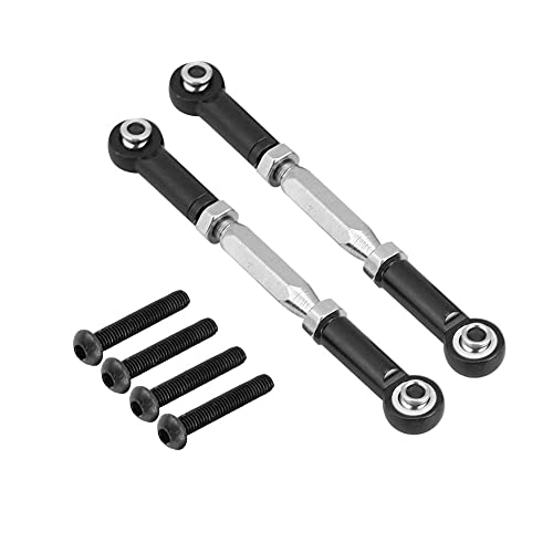 EVTSCAN Aluminiumlegierunglenkerbindungsstäbe CNC für Axial Rock Racer 90026 RC -Auto bearbeitet (AX31016BL Black) von EVTSCAN
