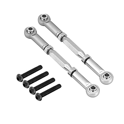 EVTSCAN Aluminiumlegierunglenkerbindungsstäbe CNC für Axial Rock Racer 90026 RC -Auto bearbeitet (AX31016S Silver) von EVTSCAN