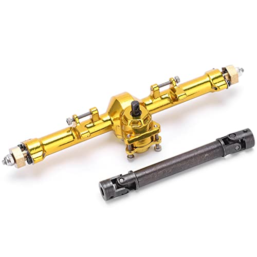 EVTSCAN Aluminiumlegierungs -Vorder- und Hinterachsen -Montage -Kit stark für axiale SCX24 90081 1/24 RC -Autoteile (Without Transmission Shaft) von EVTSCAN