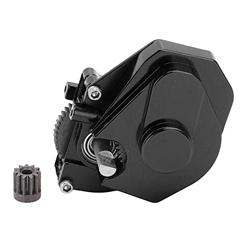 EVTSCAN Aluminiumlegierungsgetriebe Starke Verschleiß-resistente Upgrade-Teile für axiale SCX24 90081 1/24 Simulationsmodell RC Car (Black) von EVTSCAN