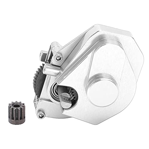 EVTSCAN Aluminiumlegierungsgetriebe Starke Verschleiß-resistente Upgrade-Teile für axiale SCX24 90081 1/24 Simulationsmodell RC Car (Silver) von EVTSCAN