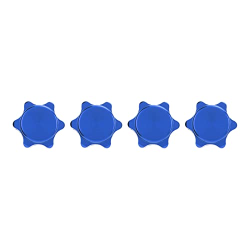 EVTSCAN Aluminiumstaubfeste Muttern Decken Sie robuste Hochleistungs -RC -Autorad -Rand Nüsse ab (Blue) von EVTSCAN
