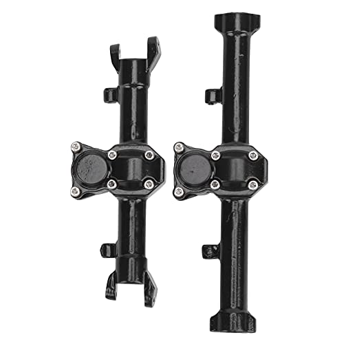 EVTSCAN Axial SCX24 90081 RC Car Crawler Upgrade Aluminiumlegierung vordere Hinterachse Gehäuse Simulationsmodell (Black) von EVTSCAN