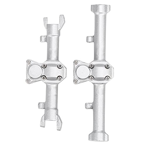 EVTSCAN Axial SCX24 90081 RC Car Crawler Upgrade Aluminiumlegierung vordere Hinterachse Gehäuse Simulationsmodell (Silver) von EVTSCAN