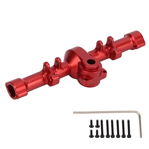 EVTSCAN CNC Metall Hinterachse Gehäuse Hülle Upgrade -Teile für axiale SCX24 AXI90081 1/24 RC -Auto (Red) von EVTSCAN
