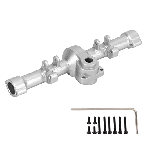 EVTSCAN CNC Metall Hinterachse Gehäuse Hülle Upgrade -Teile für axiale SCX24 AXI90081 1/24 RC -Auto (Silver) von EVTSCAN