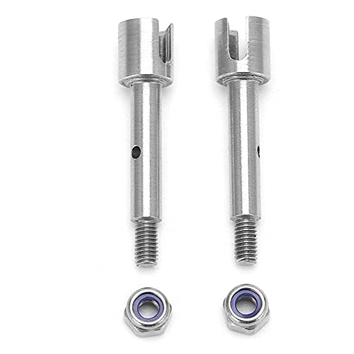 EVTSCAN Edelstahl -Leichtachelwellen -Adapter mit Schraubenmuttern für LOSI Minit 20 1/18 RC -Auto Perfekte Werkzeuge Verbessern Sie die Leistung geeigneter LOSI 118 MINIT 20 RC -Autos von EVTSCAN