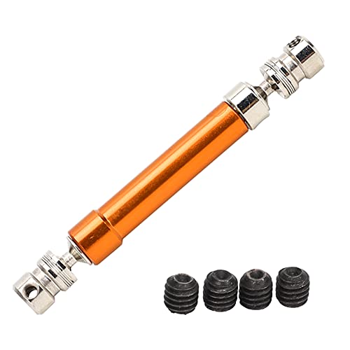 EVTSCAN Einstellbare Antriebswelle von Aluminiumlegierung für 1/10 Crawler RC Car (Orange) von EVTSCAN